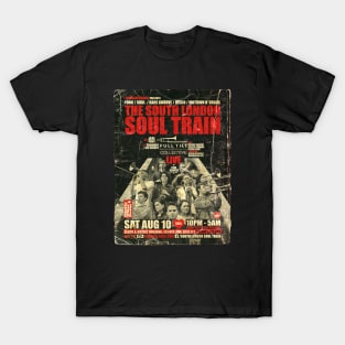 POSTER TOUR - SOUL TRAIN THE SOUTH LONDON 86 T-Shirt